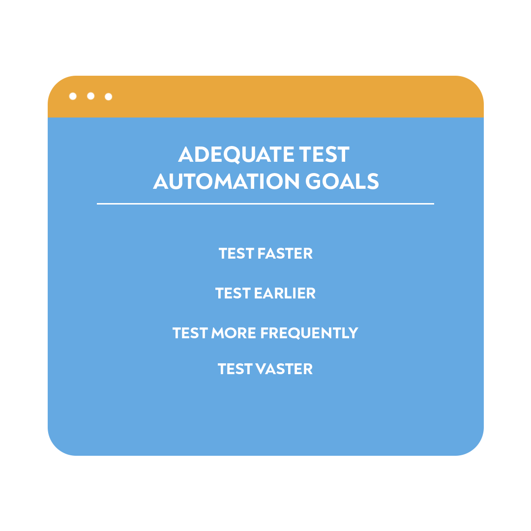 pick the adequate automation goals