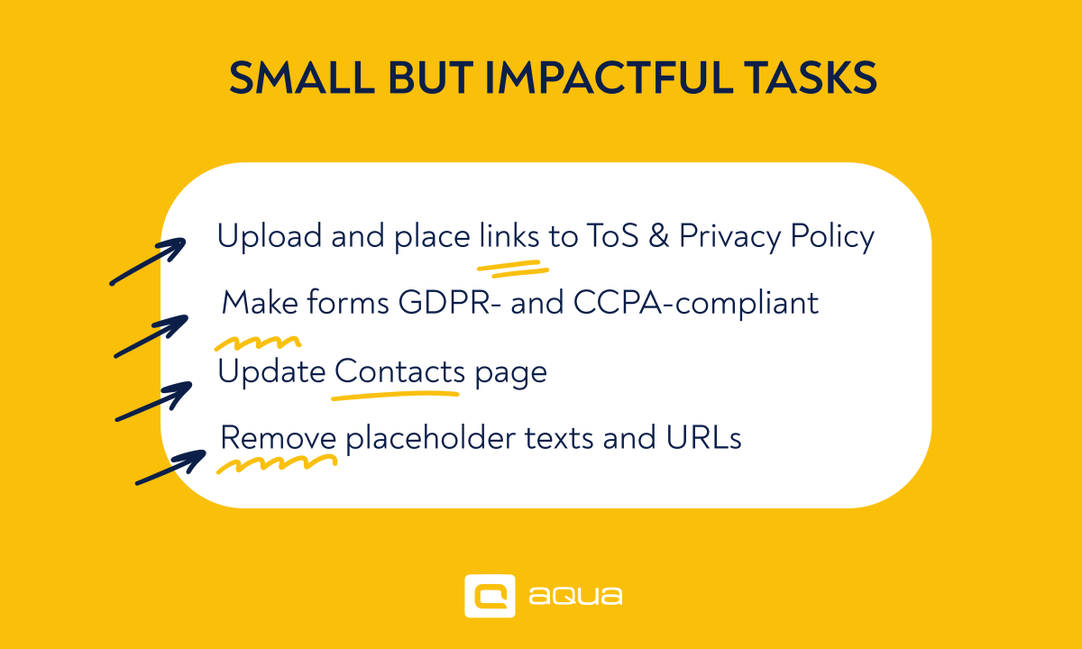 Small but impactful tasks