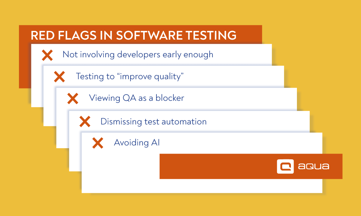Red flags in software testing