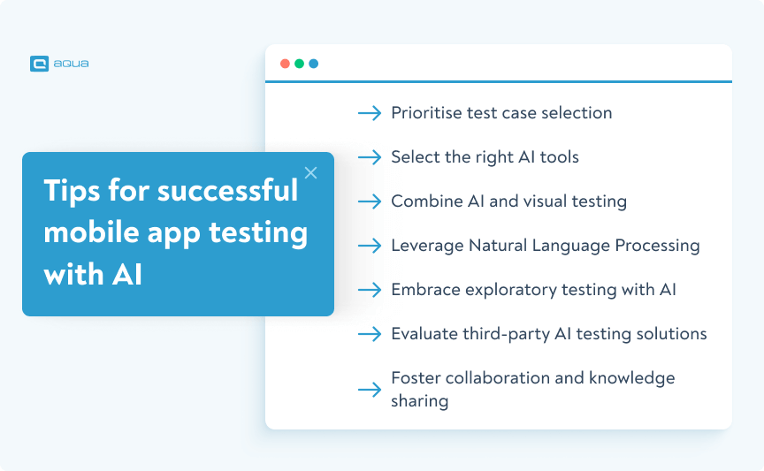 Mobile testing with AI