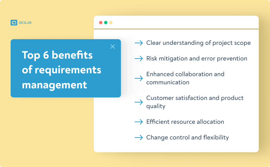 6 benefits of requirements management