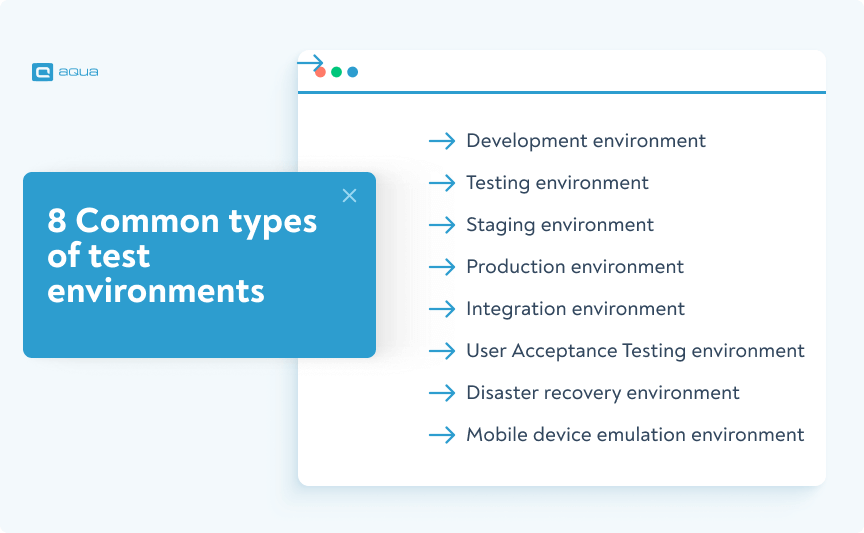8 types of test environments